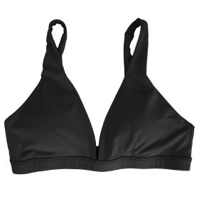 Women Deep V-Neck Sports Bras U-Shaped Back Sport Bras Padded Strappy Crop Open Back Low Impact Bras Sexy Fitness Tank Tops with Removable Pads for Gy (Option: BraBlackS)