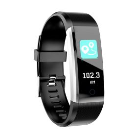 0.96\'\' Fitness Tracker Activity Tracker w/Heart Rate IP67 Waterproof Smart Band Blood Oxygen Sleep Monitor Pedometer Sedentary Reminder Call Message (Option: SmartWristbandBlack)