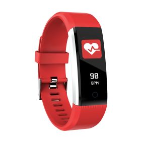 0.96\'\' Fitness Tracker Activity Tracker w/Heart Rate IP67 Waterproof Smart Band Blood Oxygen Sleep Monitor Pedometer Sedentary Reminder Call Message (Option: SmartWristbandRed)