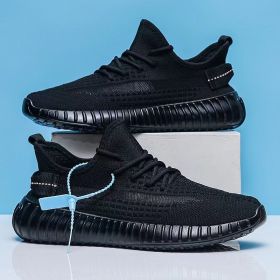 2023 Men's Sports Running Shoes Breathable And Anti Slip Sports Shoes 350v2 Jelly Sole Sports And Leisure (Color: BLACK, size: 43)
