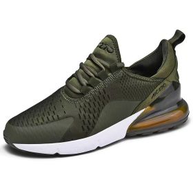 Mens Air Sports Running Shoes Breathable Sneakers Universal All Year Women Shoes Max 270 (Color: GREEN, size: 42)