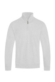 Weiv Mens Knit Quarter Zip Sweater (Color: White, size: M)