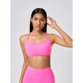JupiterGear Crisscross Cami (Color: Fuchsia Pink, size: 10)